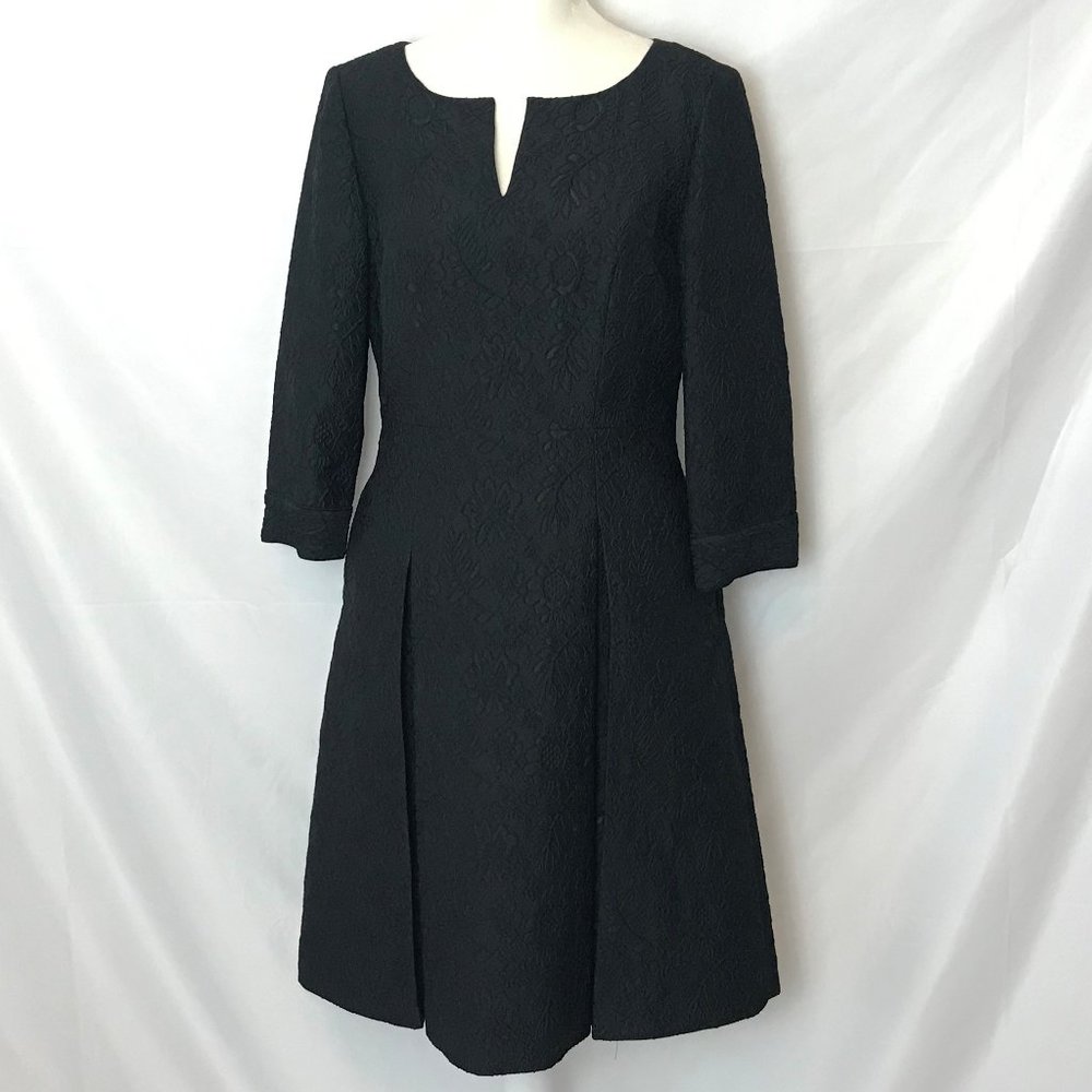 Brooks Brothers Black Lace Brocade Dress Size 2